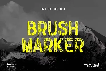 BrushMarker font