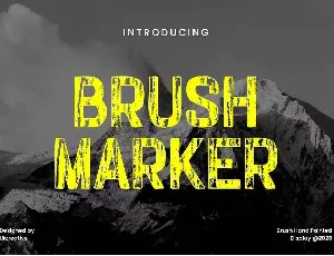 BrushMarker font