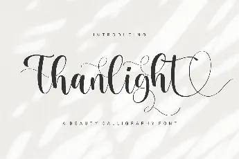 Thanlight font