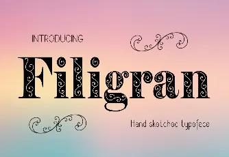 Filigran font