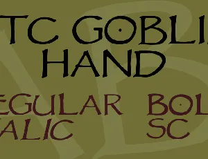 VTC Goblin Hand font