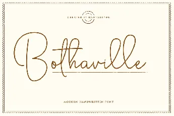 Bothaville font