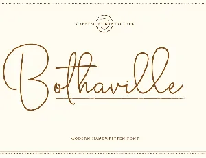 Bothaville font