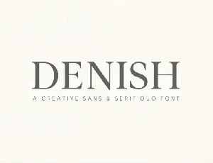 Denish font