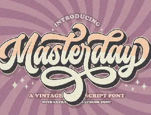 Masterday Typeface font