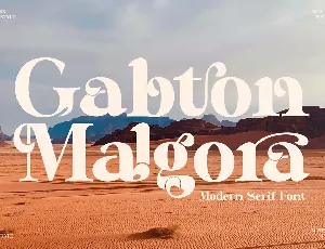 Gabton Malgora font