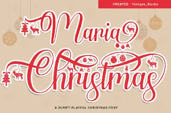 Maria Christmas font