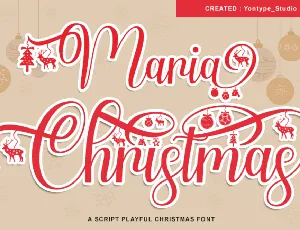 Maria Christmas font
