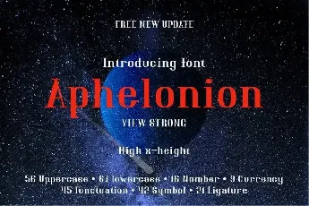 Aphelonion Serif font