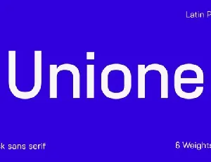 Unione Sans Family font