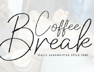 Coffee Break Script Typeface font