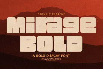 Mirage Bold Free font