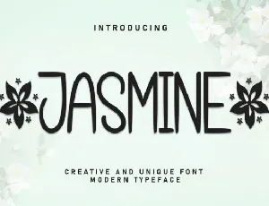 Jasmine Display font