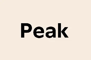 Peak font