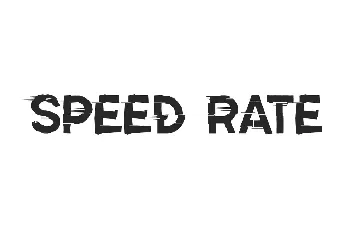 Speed Rate Demo font