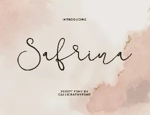 SafrinaDemo font