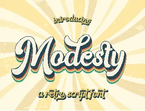 Modesty font