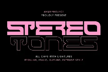 Stereotones font