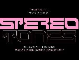 Stereotones font