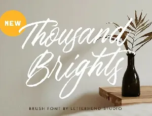 Thousand Brights font