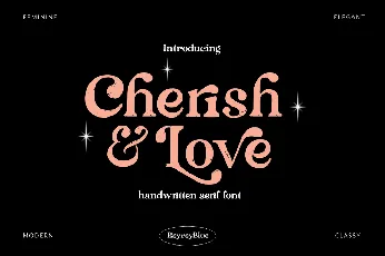 Cherish & Love font