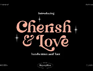 Cherish & Love font