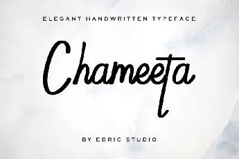 Chameeta Handwritting font