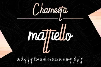 Chameeta Handwritting font