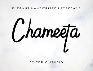 Chameeta Handwritting font