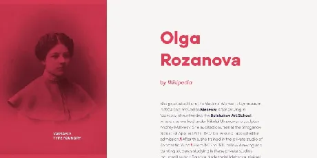 Rozanova font