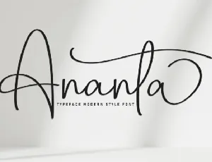 Ananta Script font