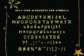 Holy Star font