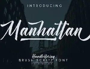 Manhattan Script Free Download font