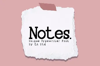 Notes font