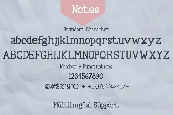 Notes font