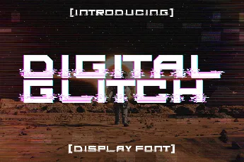 Digital Glitch Demo font