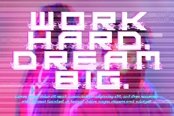 Digital Glitch Demo font