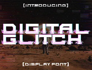 Digital Glitch Demo font