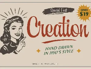 Creation font