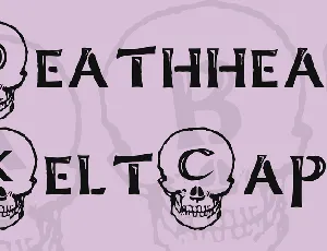 Deathhead KeltCaps font