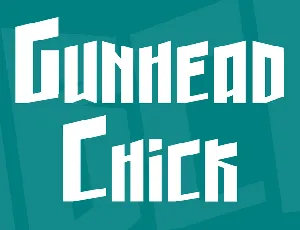 Gunhead Chick font