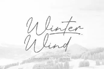 Winter Wind font