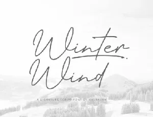 Winter Wind font