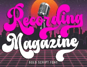 Recording Magazine font