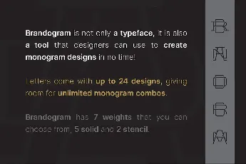 Brandogram font