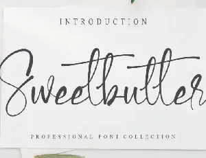 Sweetbutter Script font