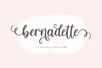 Bernadette Calligraphy font