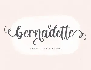 Bernadette Calligraphy font