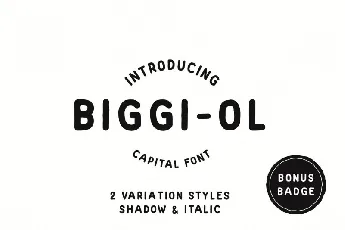 Biggi Ol Display font