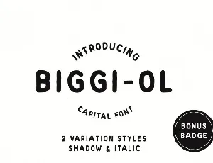 Biggi Ol Display font